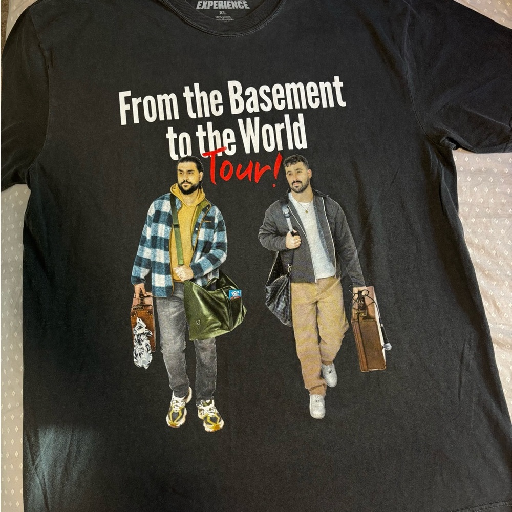 BNWOT - The Basement Yard - From the Basement to the World Tour Tee - XL